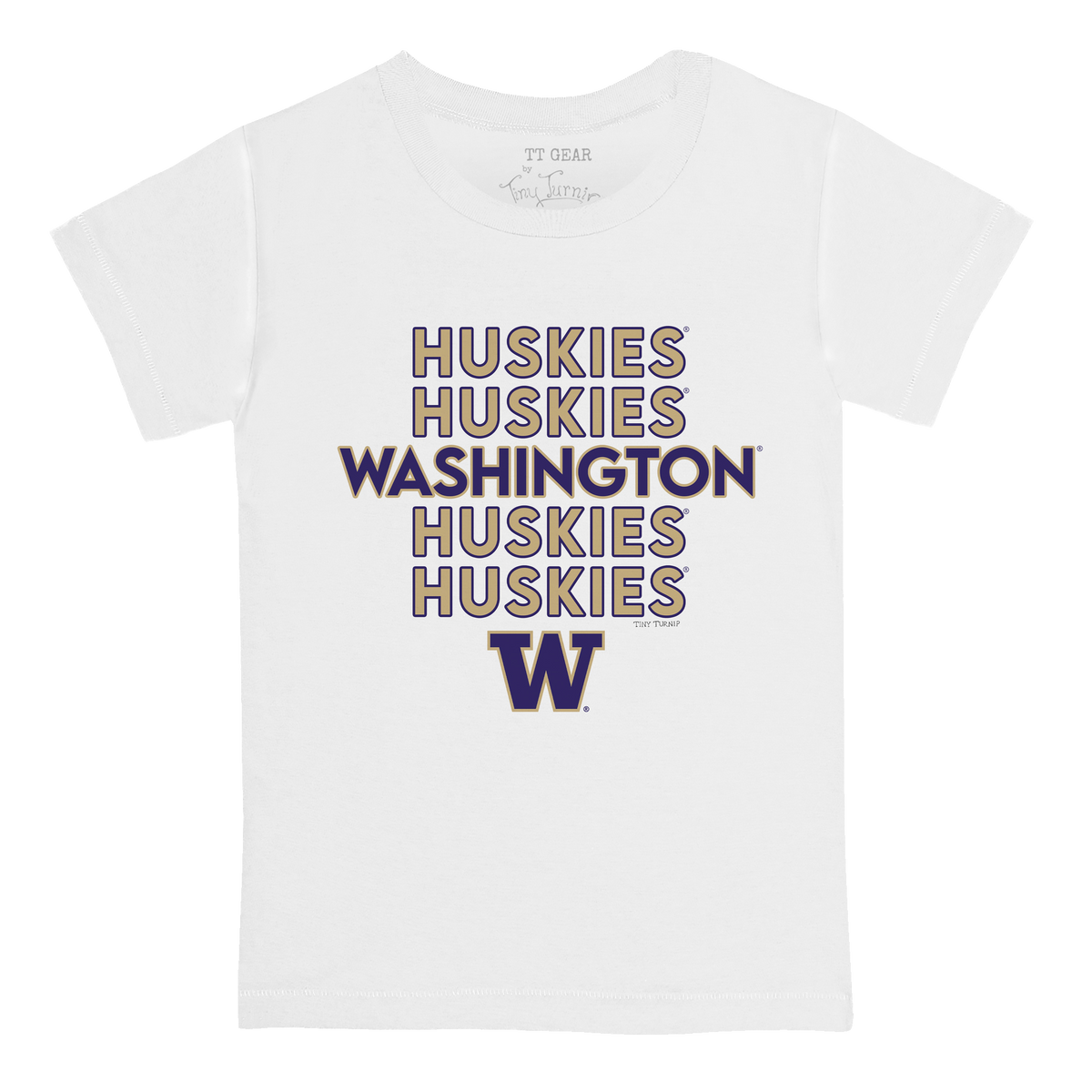 Washington Huskies Stacked Kid's Tee Shirt