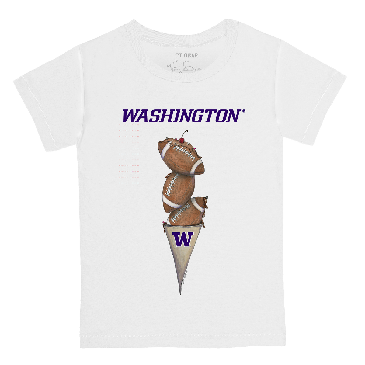 Washington Huskies Football Triple Scoop Kid's Tee Shirt