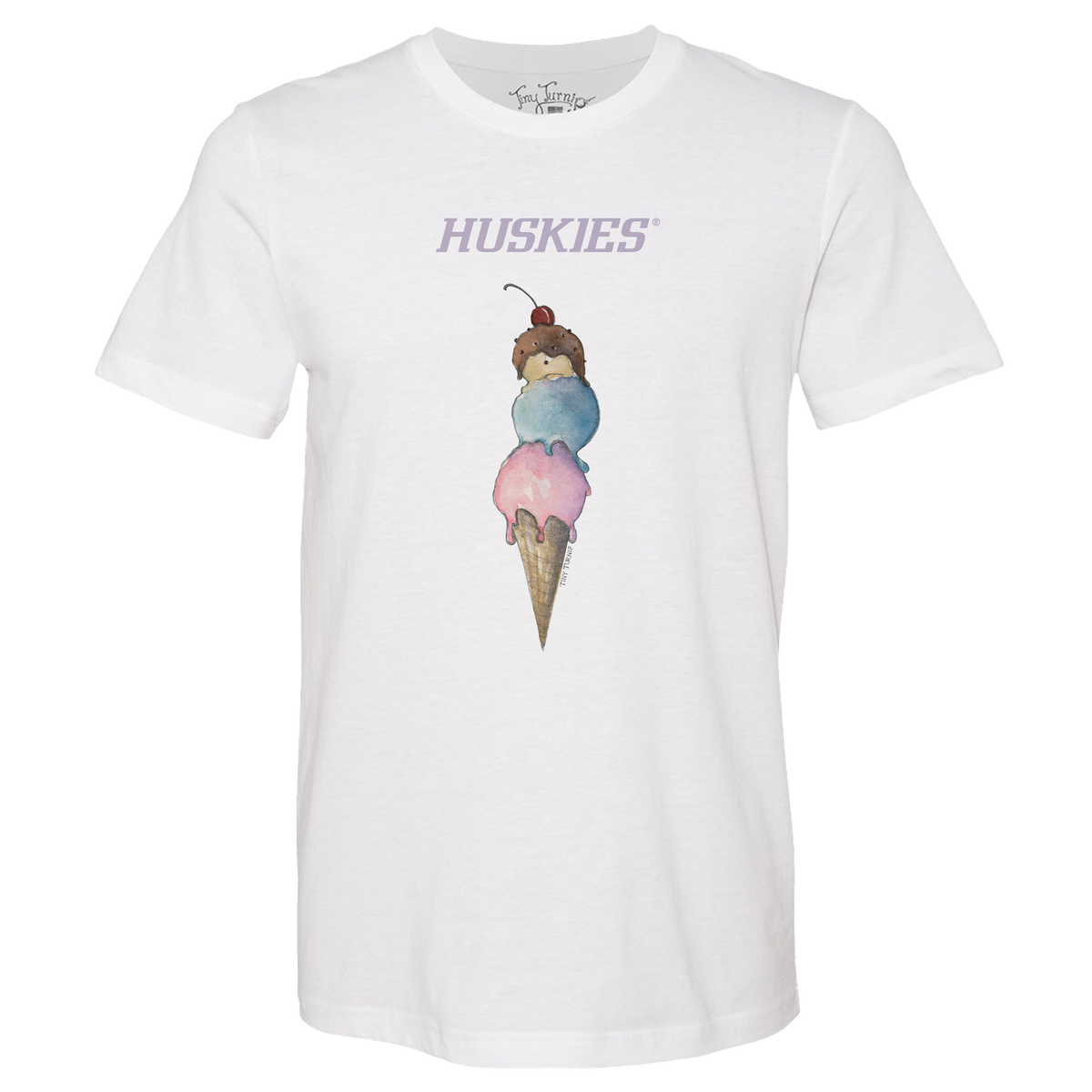 Washington Huskies Triple Scoop Unisex Tee Shirt