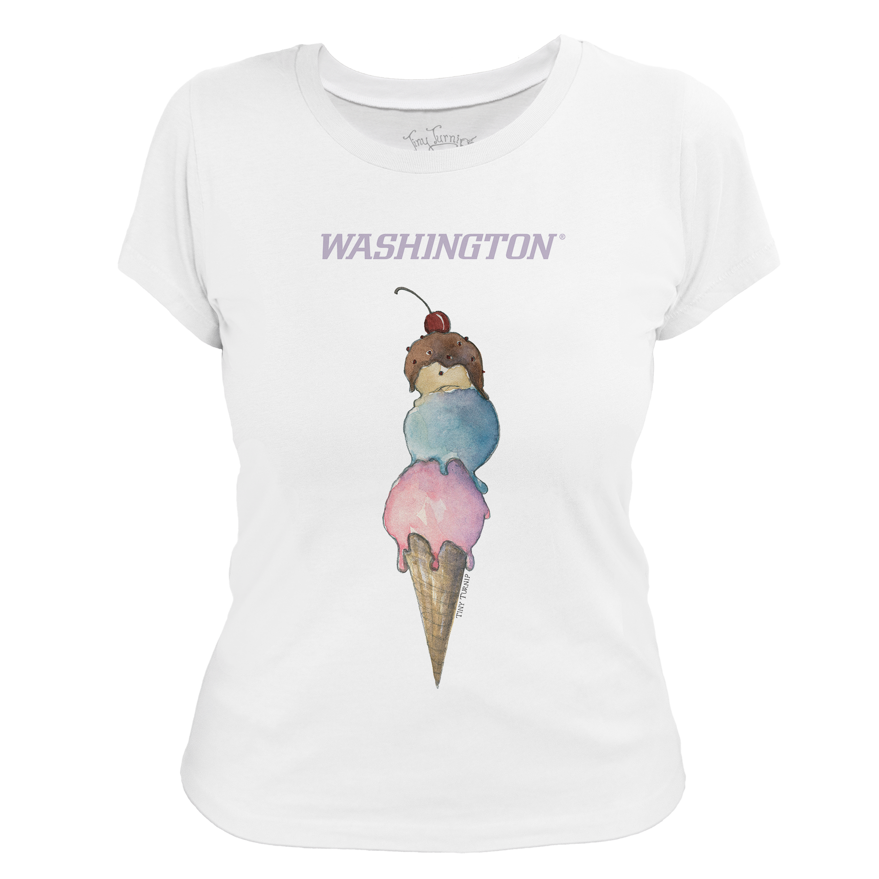 Washington Huskies Triple Scoop Women's Tee Shirt