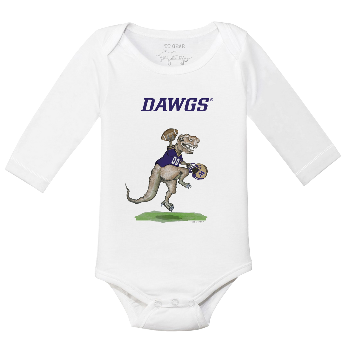 Washington Huskies TT Rex Long-Sleeve Snapper