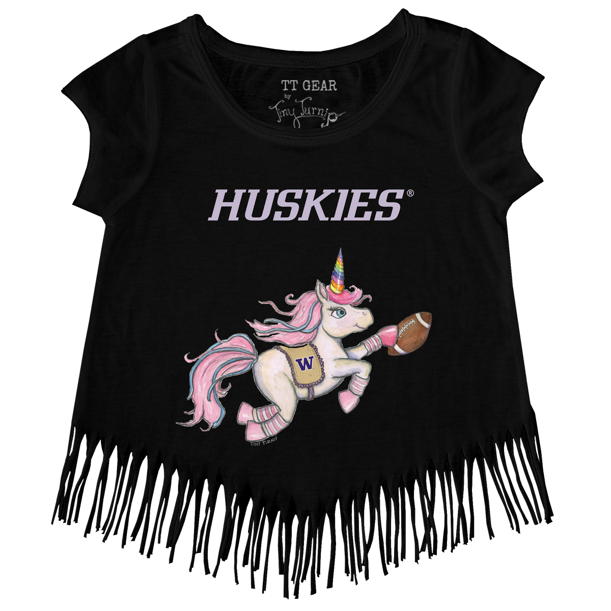 Washington Huskies Unicorn Fringe Tee