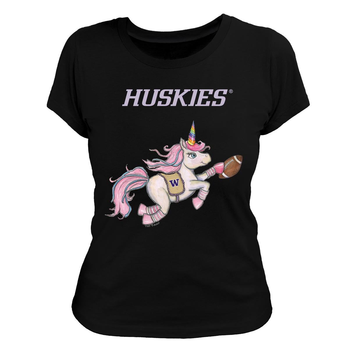 Washington Huskies Unicorn Women's Tee Shirt