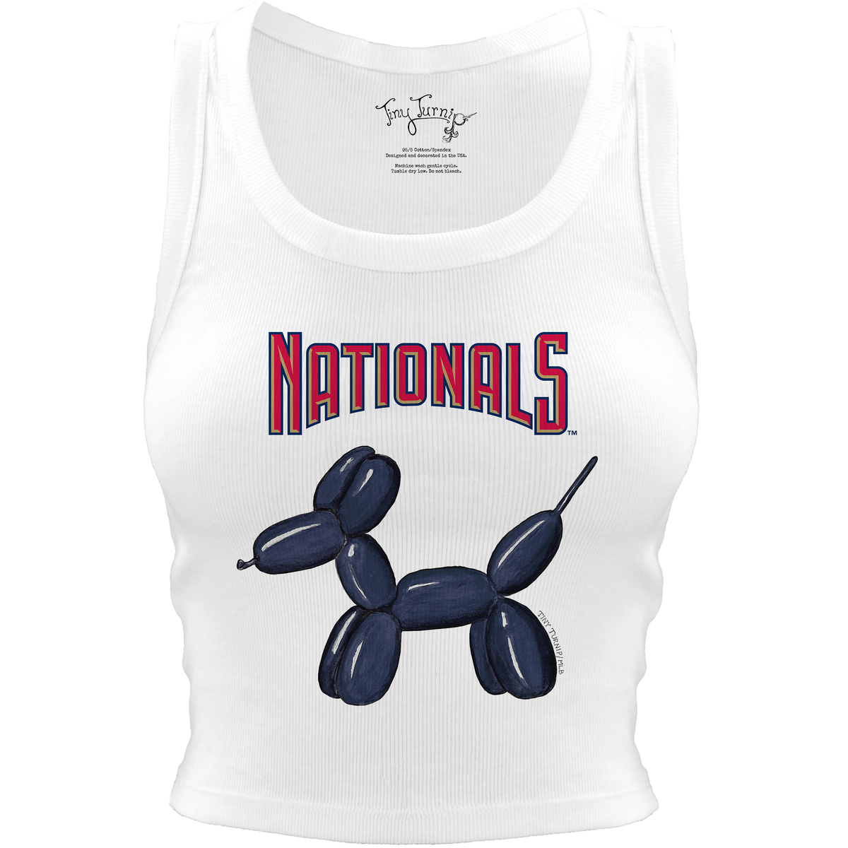 Washington Nationals Balloon Dog Crop Tank