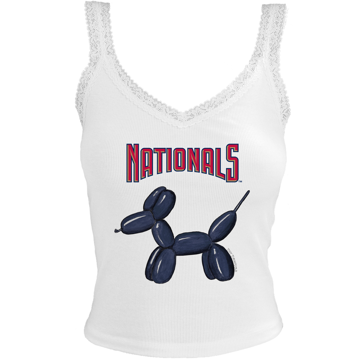 Washington Nationals Balloon Dog Lace Tank