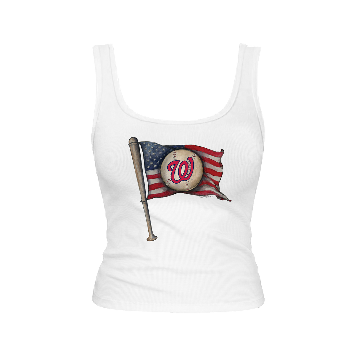 Washington Nationals Baseball Flag Emmy Tank