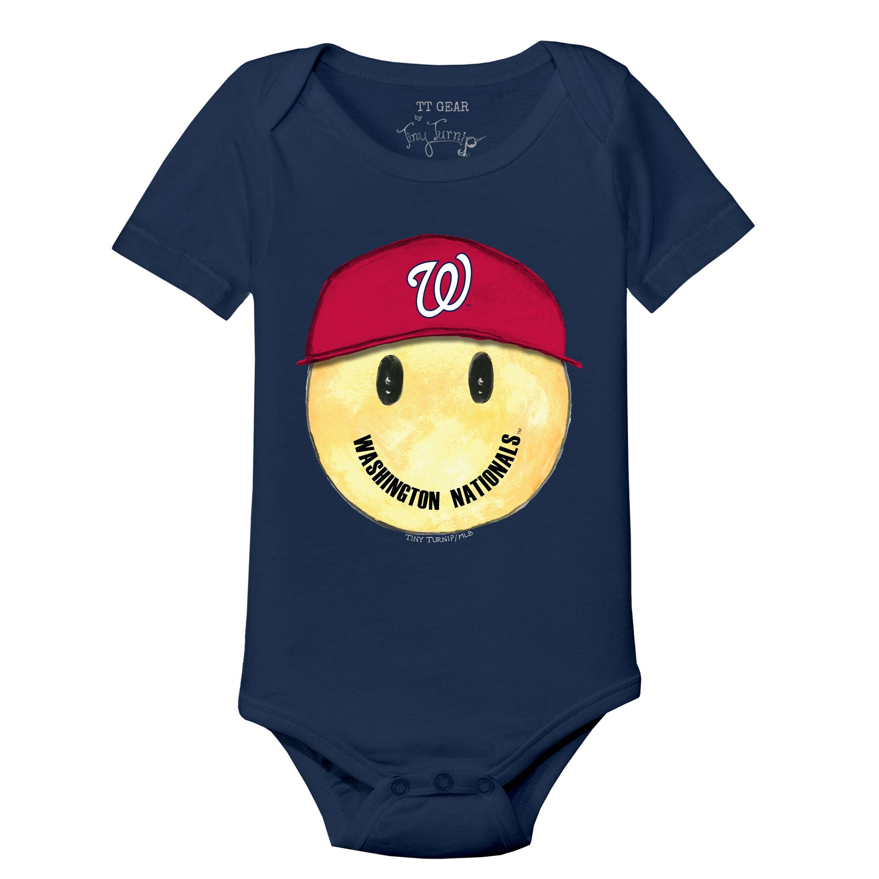 Washington Nationals Smiley Short Sleeve Snapper