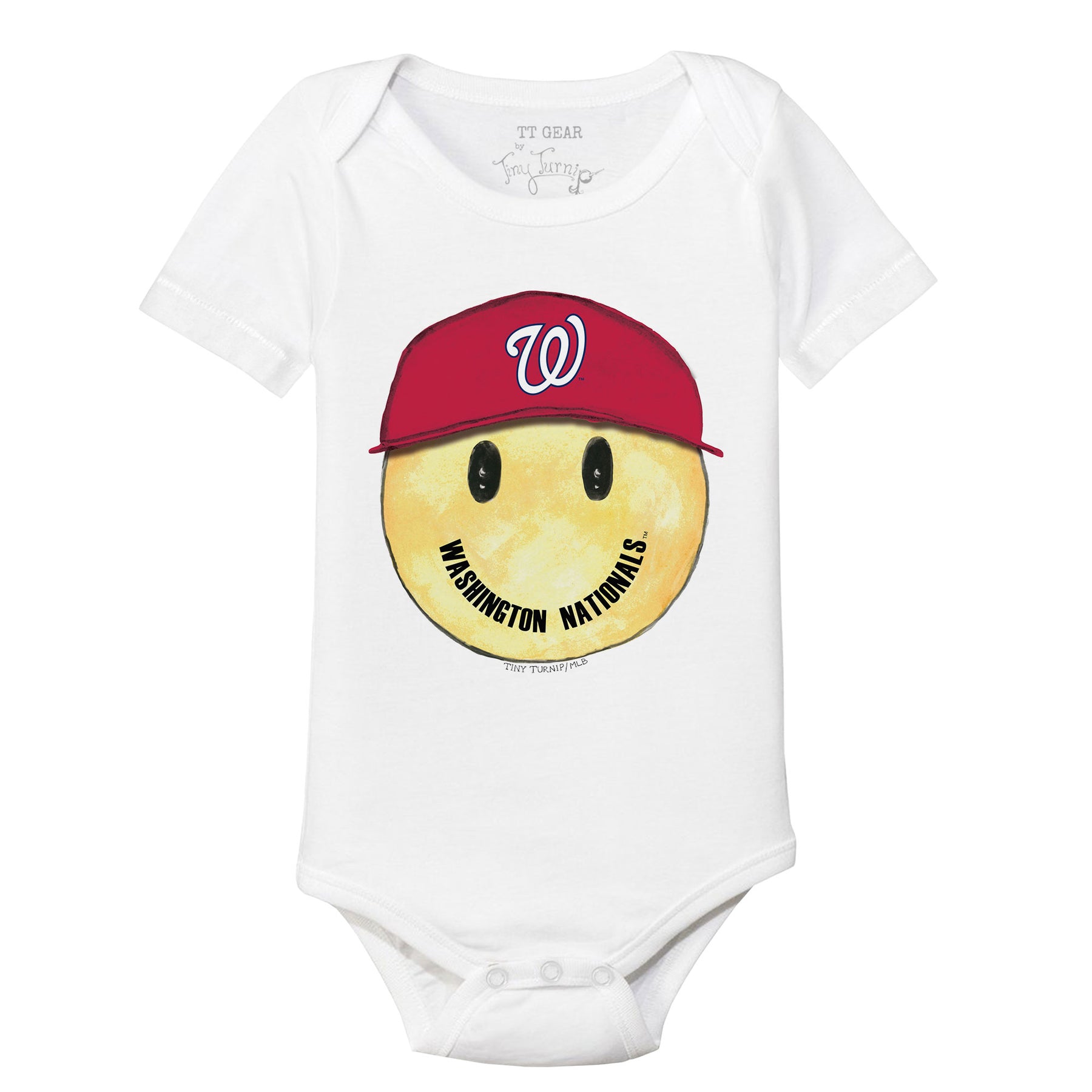Washington Nationals Smiley Short Sleeve Snapper