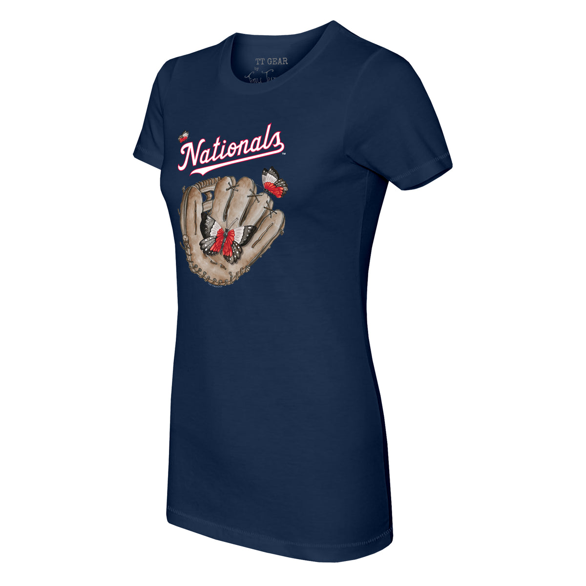 Washington Nationals Butterfly Glove Tee Shirt
