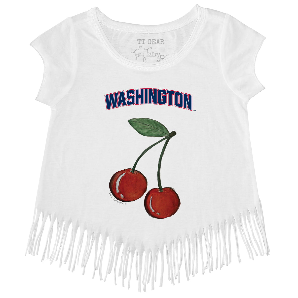 Washington Nationals Cherry Fringe Tee