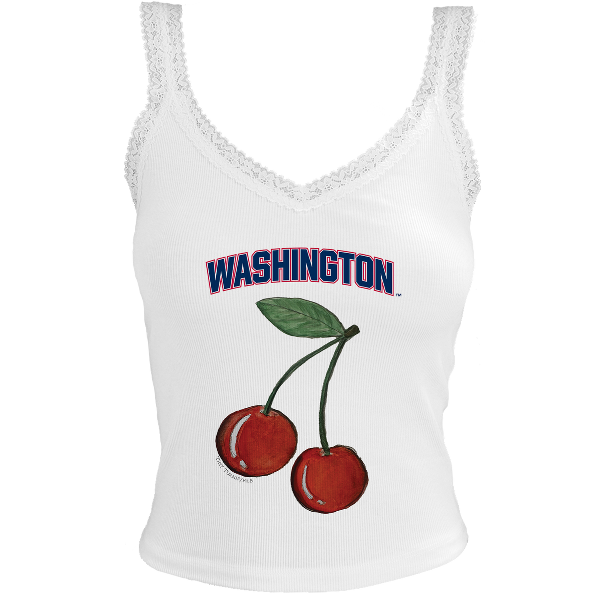 Washington Nationals Cherry Lace Tank
