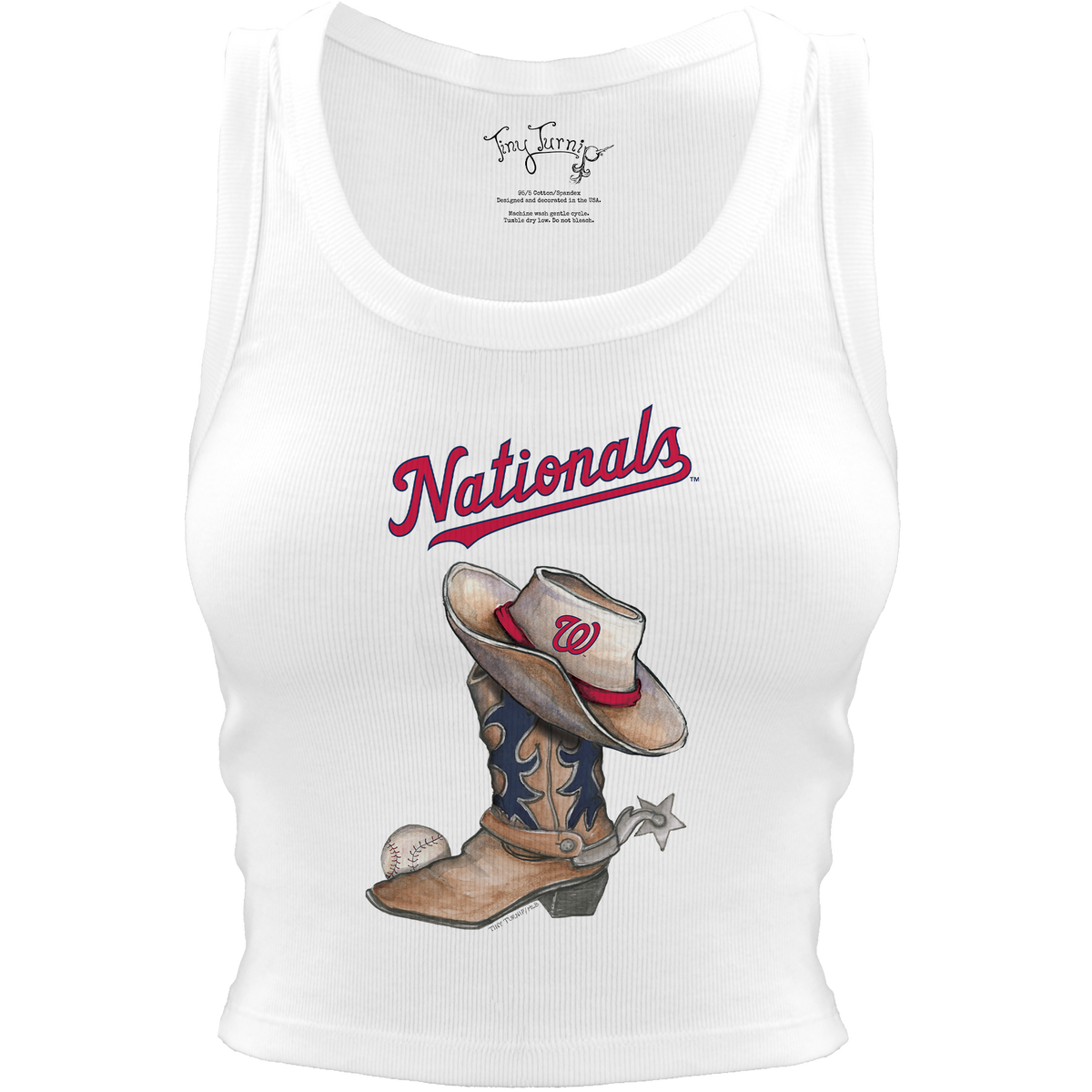 Washington Nationals Cowboy Boot Crop Tank