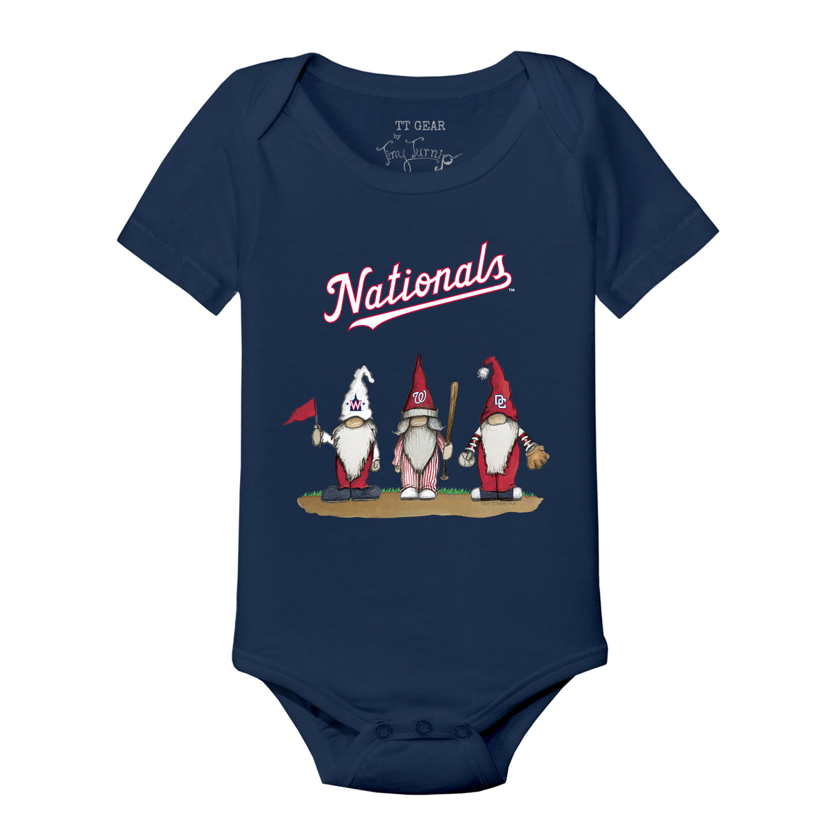 Washington Nationals Gnomes Short Sleeve Snapper