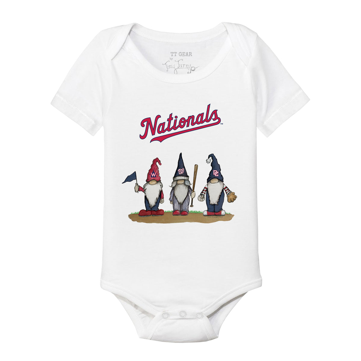Washington Nationals Gnomes Short Sleeve Snapper