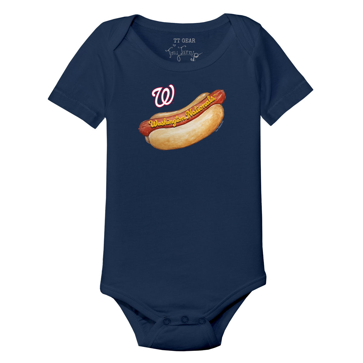 Washington Nationals Hot Dog Short Sleeve Snapper
