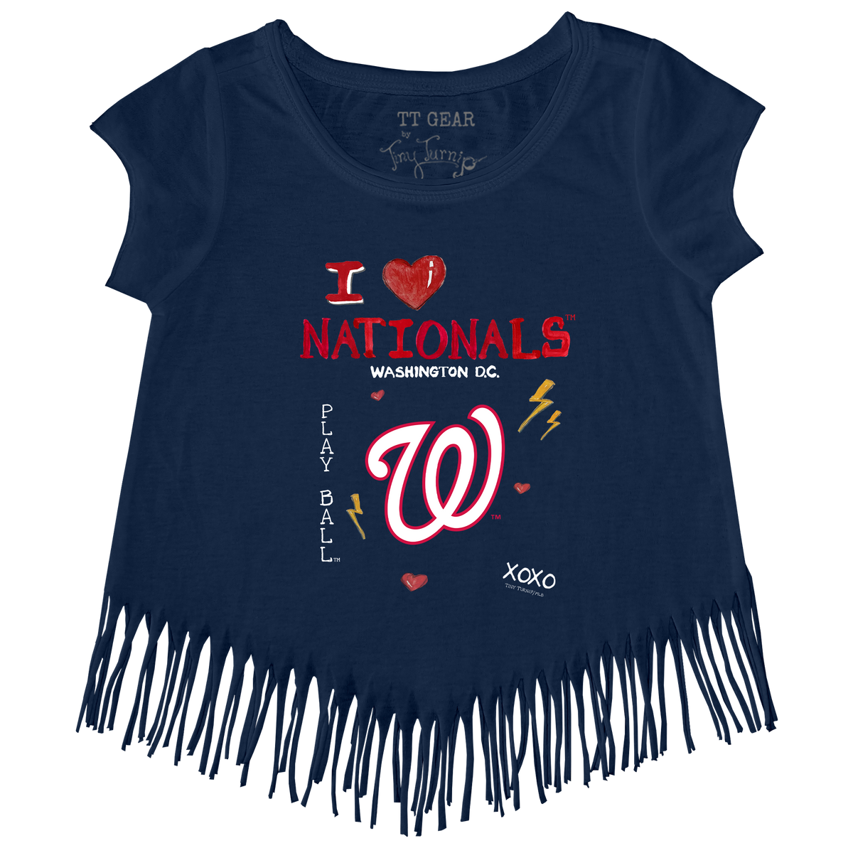 I Heart Nationals Fringe Tee - Tiny Turnip