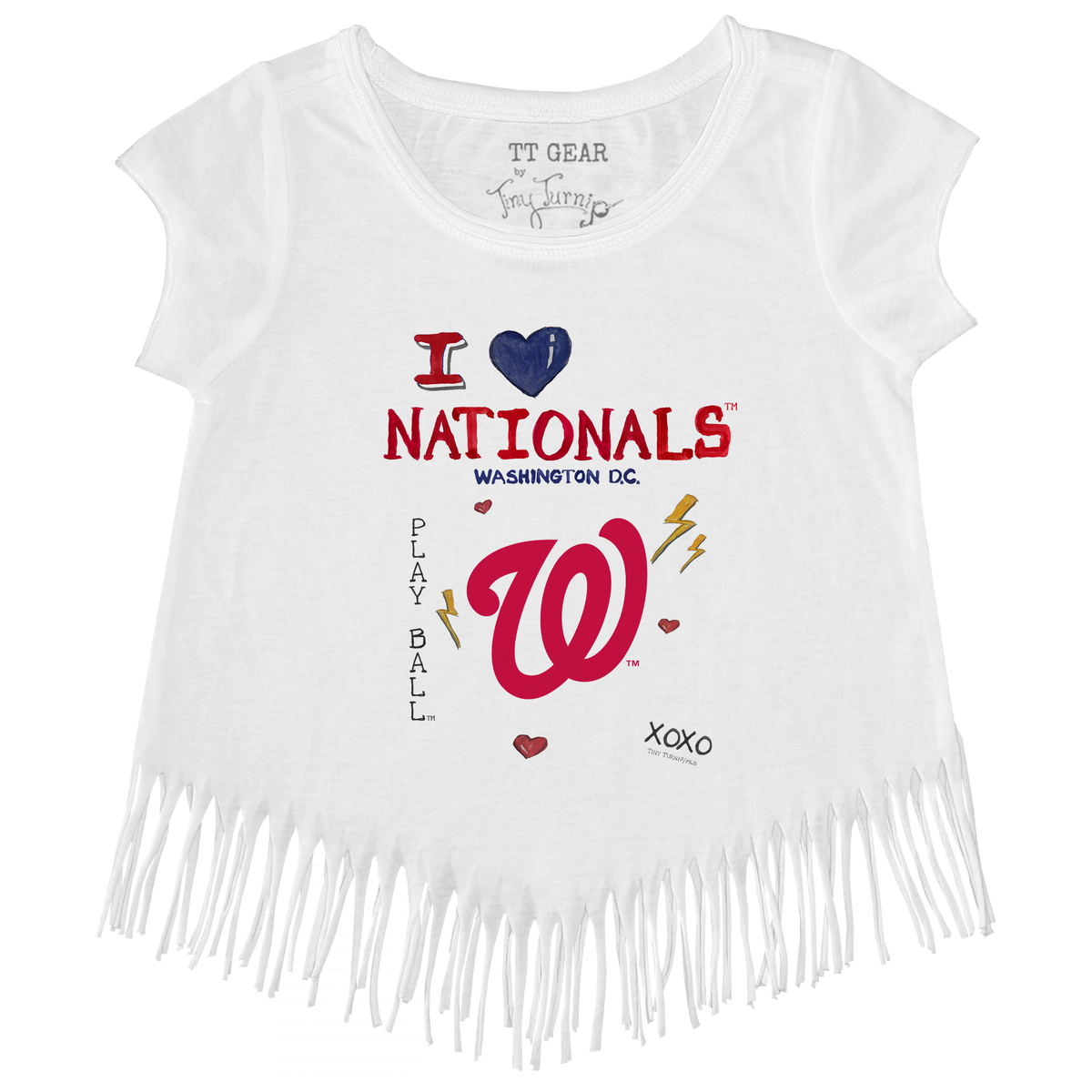I Heart Nationals Fringe Tee - Tiny Turnip