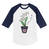 Washington Nationals Ladybug 3/4 Navy Blue Sleeve Raglan