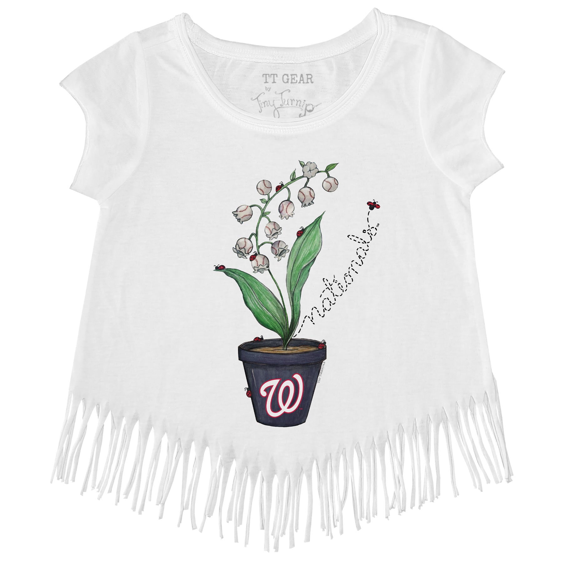 Washington Nationals Ladybug Fringe Tee