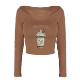 Washington Nationals Latte Women's Lucy Long Sleeve