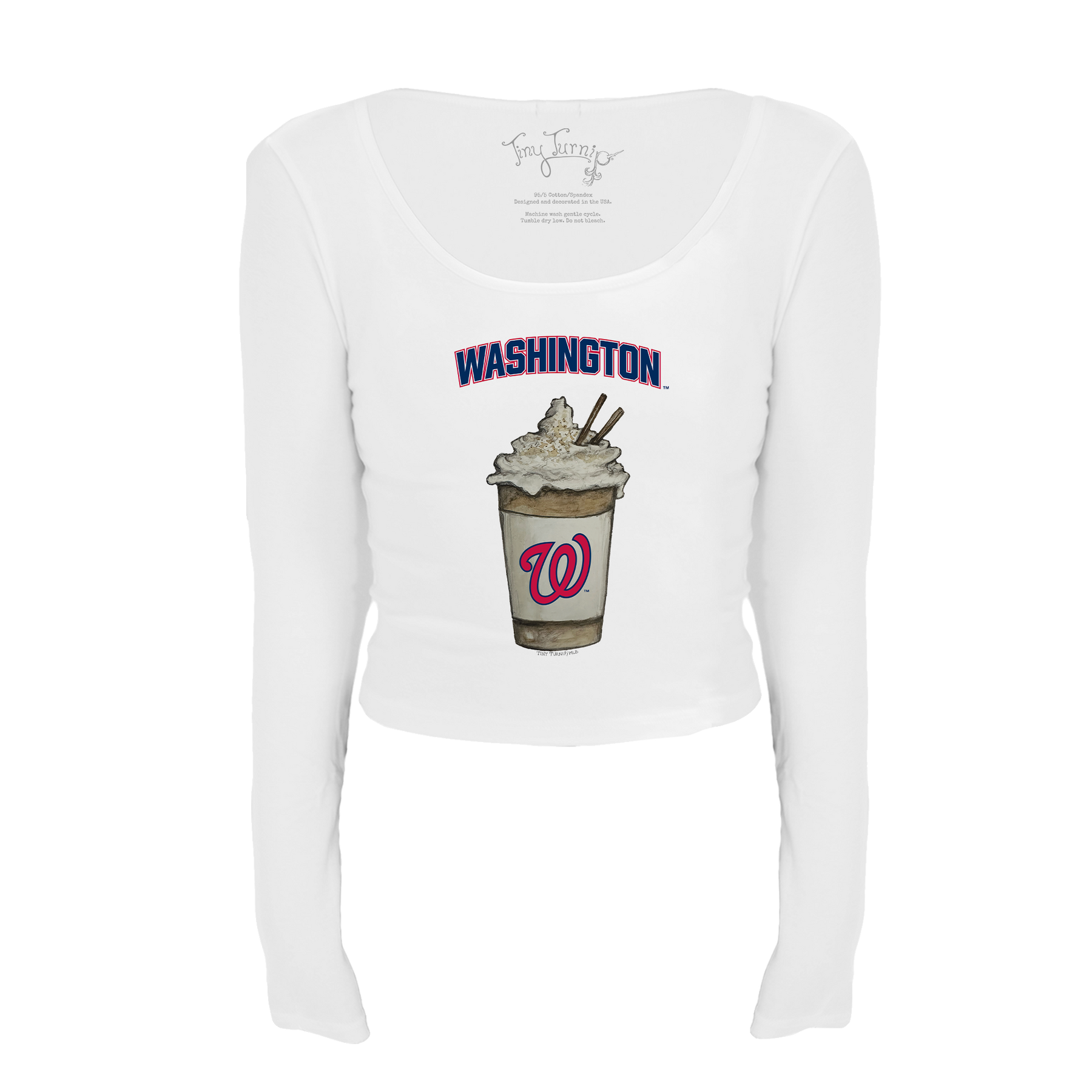 Washington Nationals Latte Women's Lucy Long Sleeve
