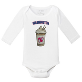 Washington Nationals Latte Long Sleeve Snapper