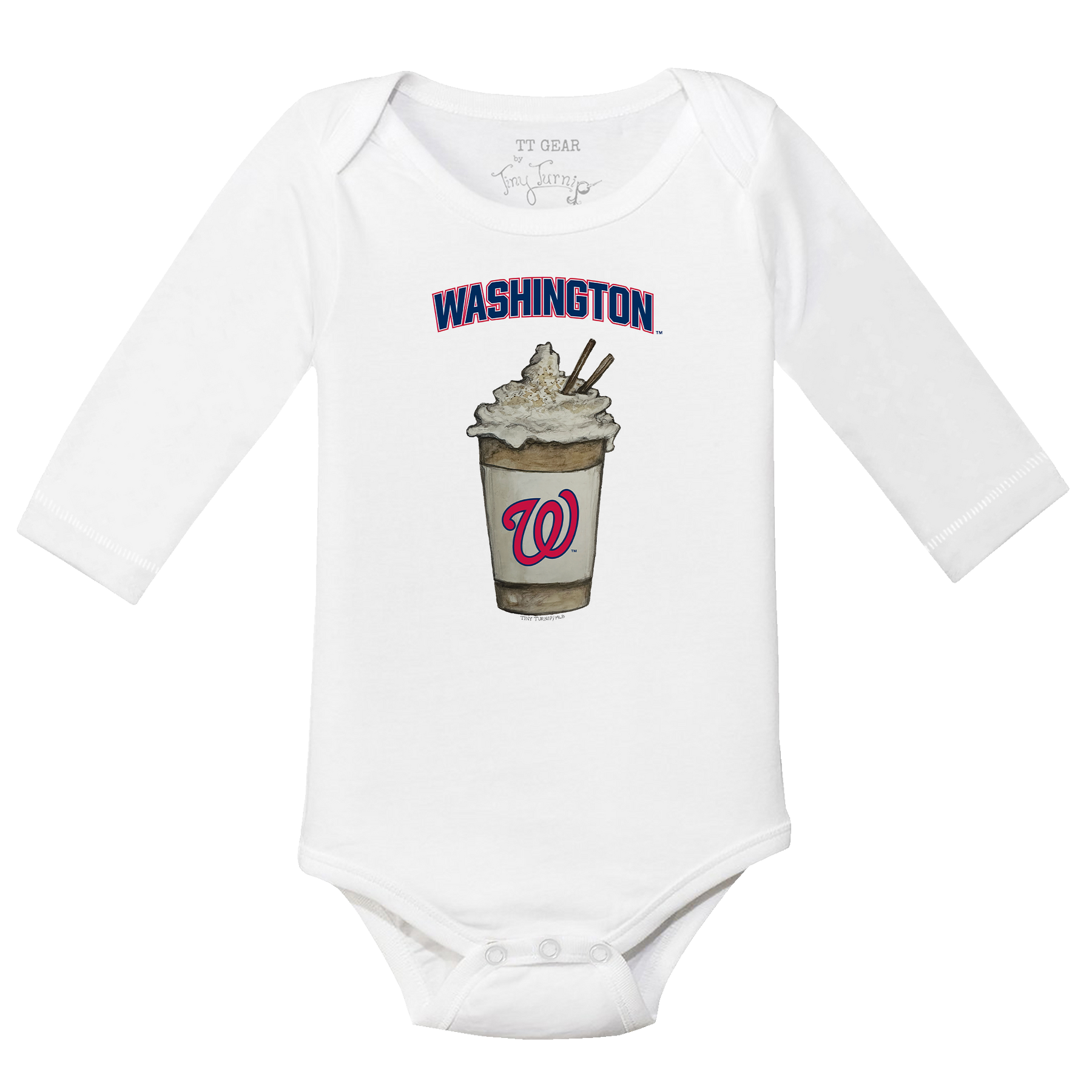 Washington Nationals Latte Long Sleeve Snapper