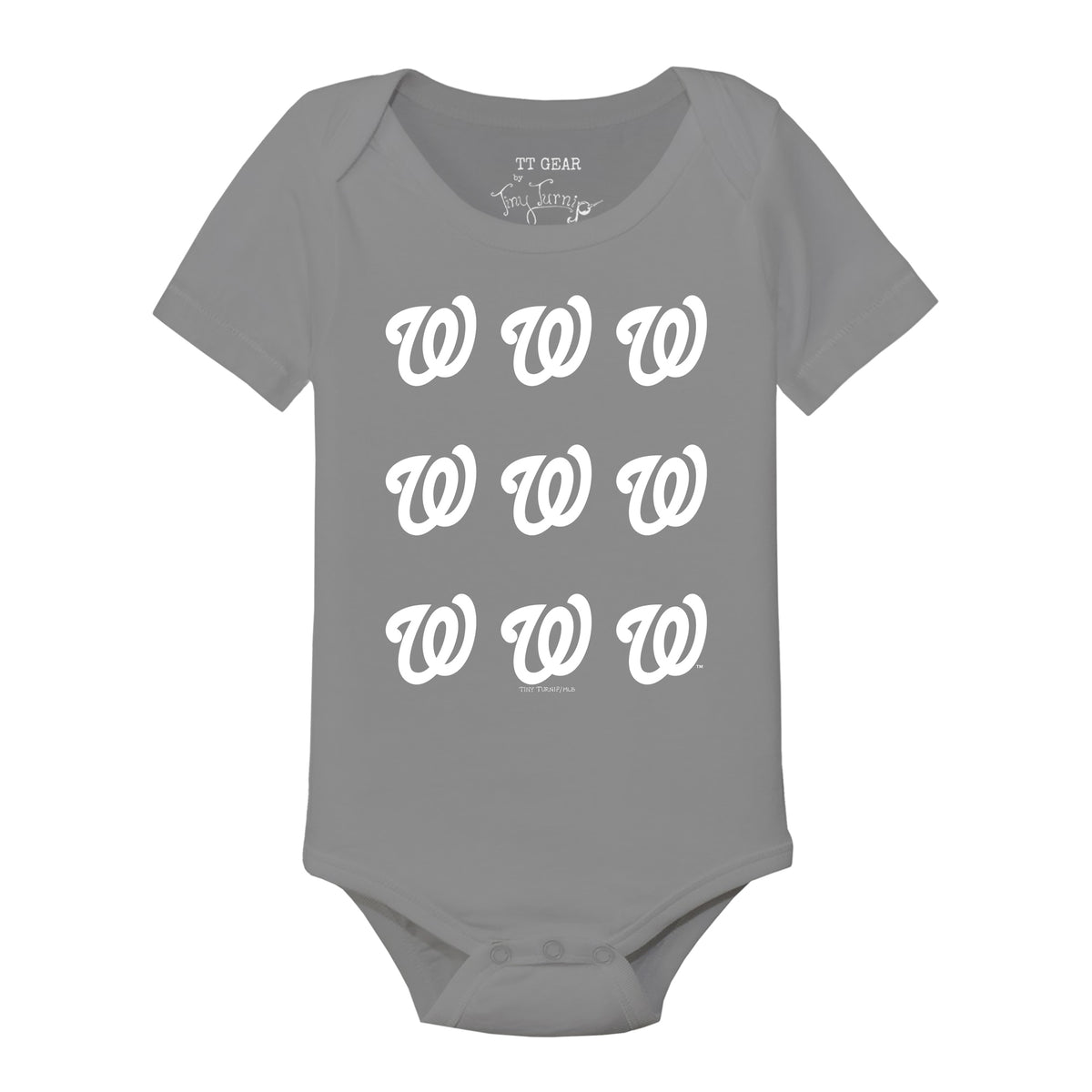 Washington Nationals Logo Grid Short Sleeve Snapper
