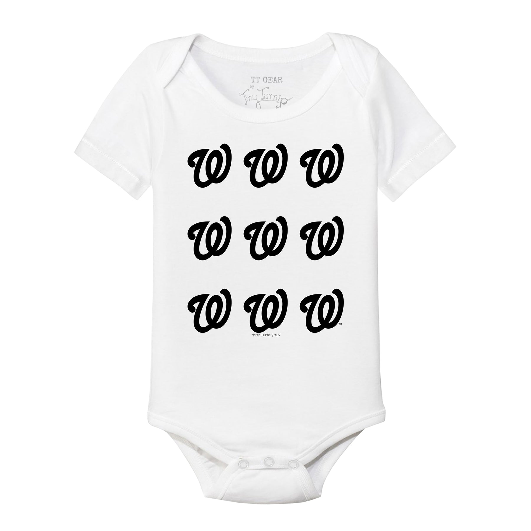 Washington Nationals Logo Grid Short Sleeve Snapper