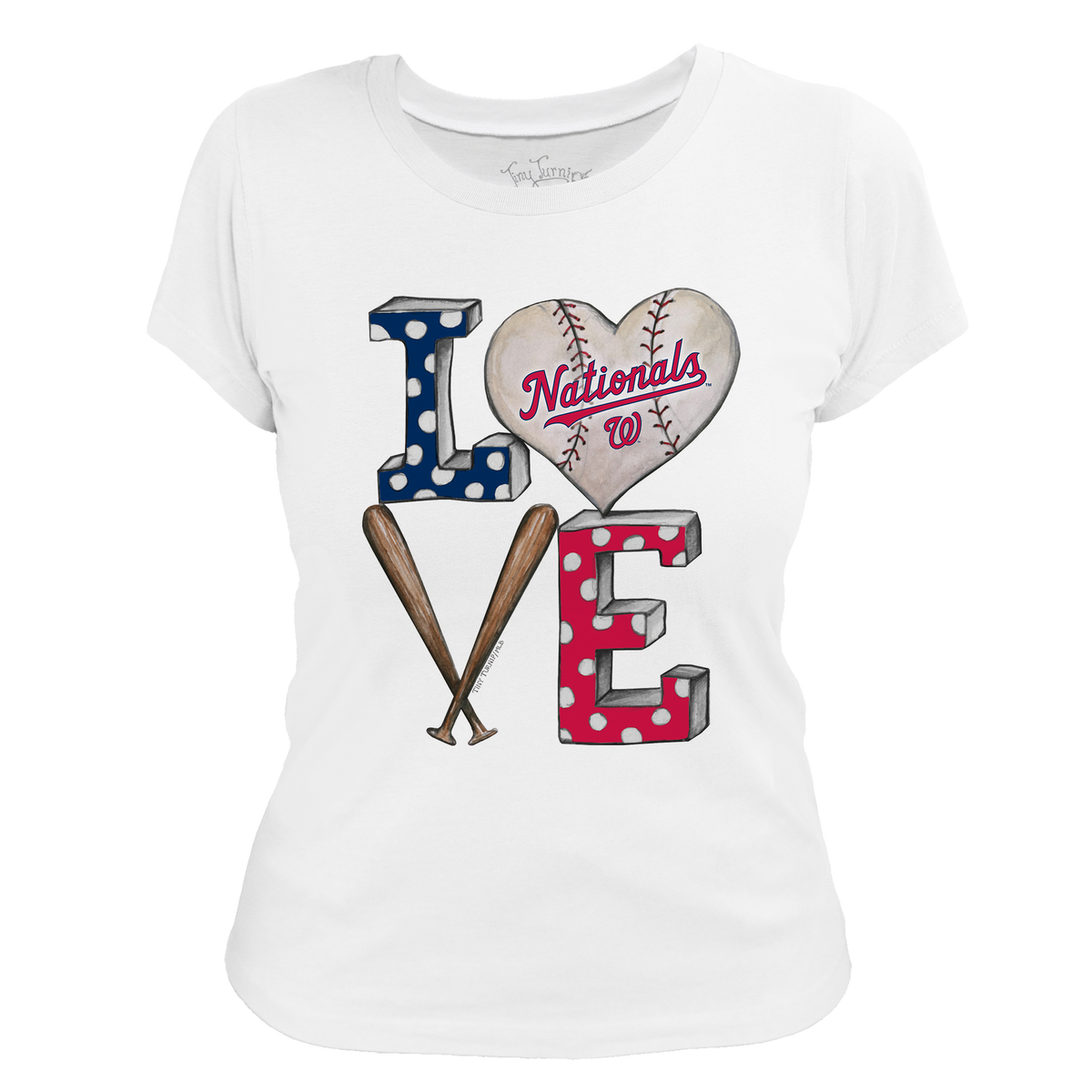 Washington Nationals Baseball LOVE Tee Shirt