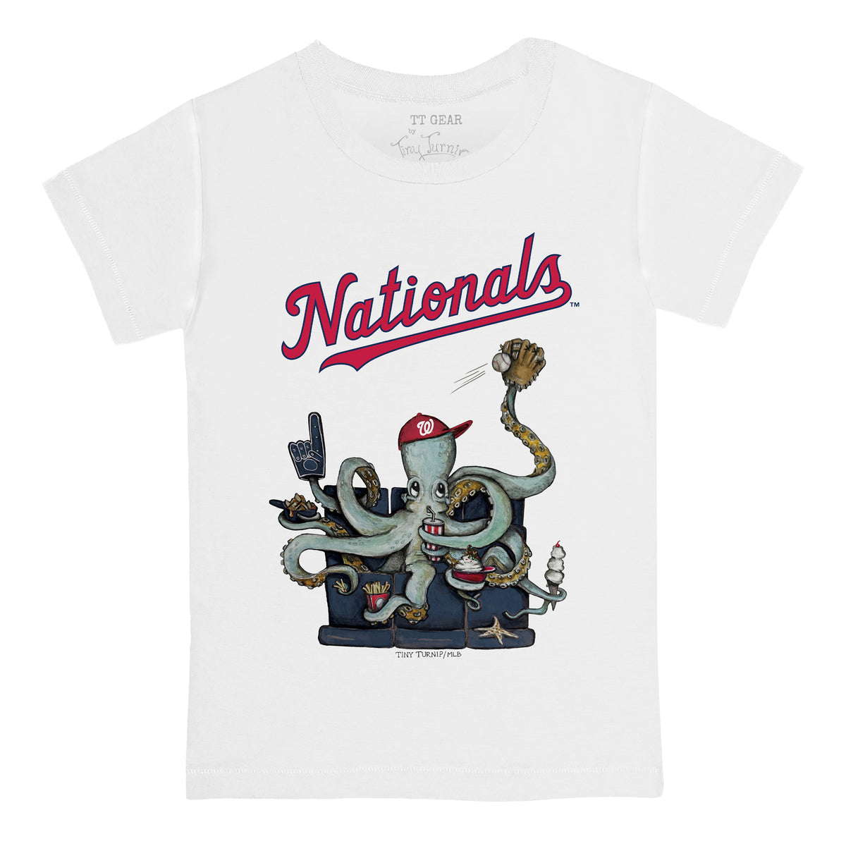 Washington Nationals Octopus Tee Shirt