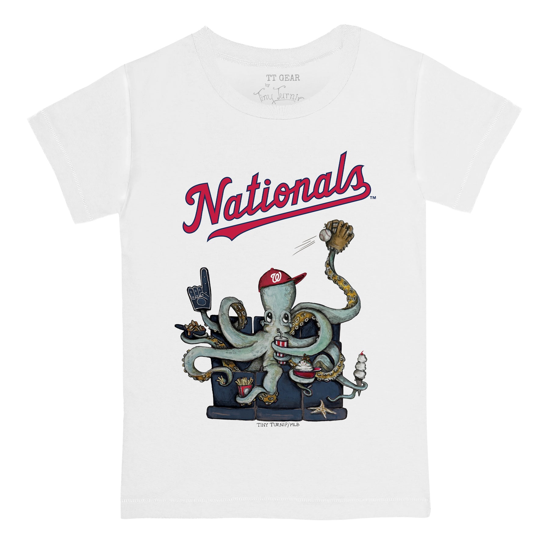 Washington Nationals Octopus Tee Shirt