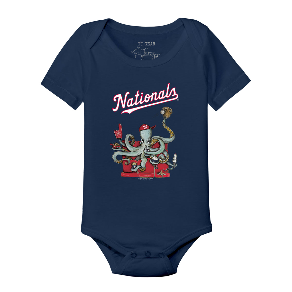 Washington Nationals Octopus Short Sleeve Snapper