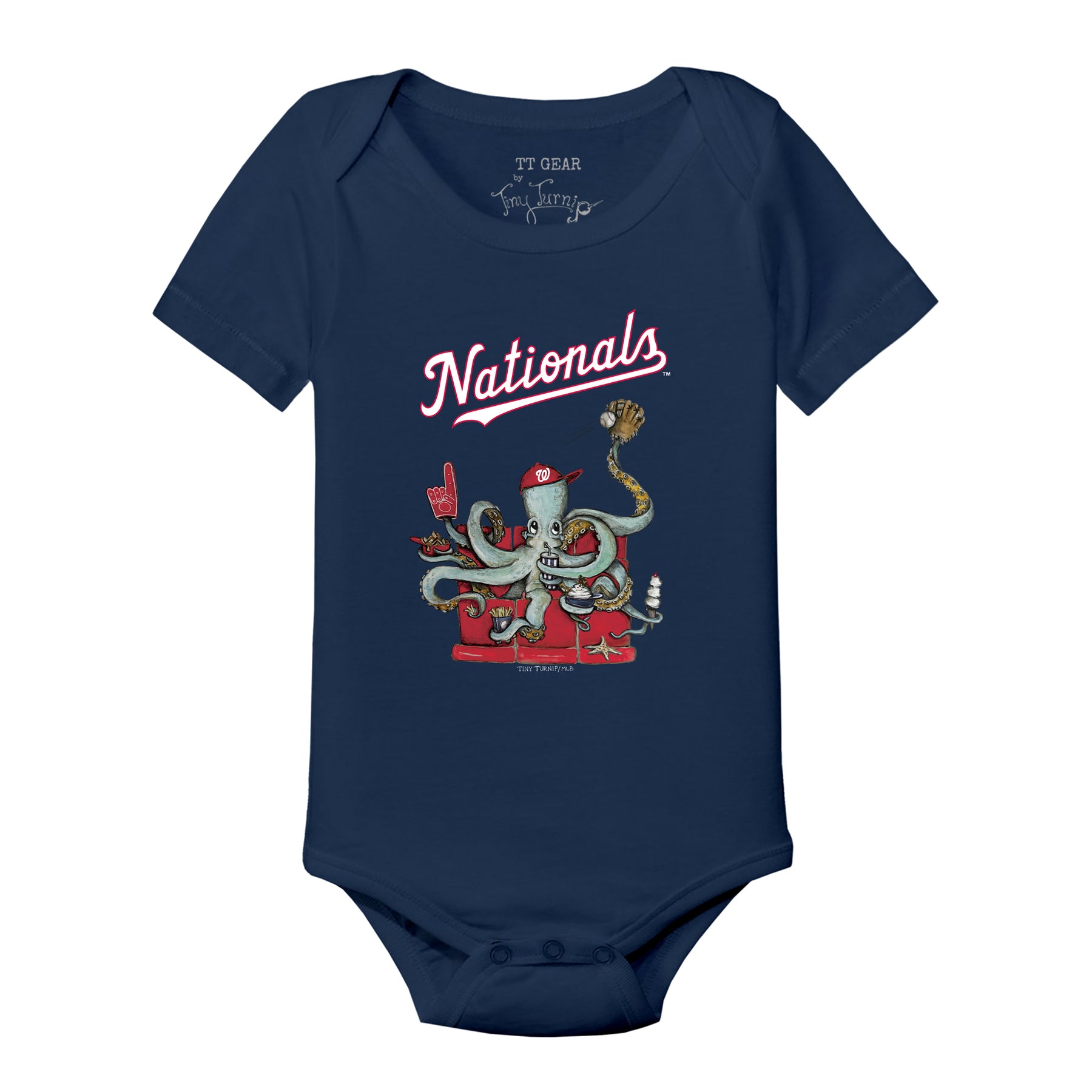 Washington Nationals Octopus Short Sleeve Snapper