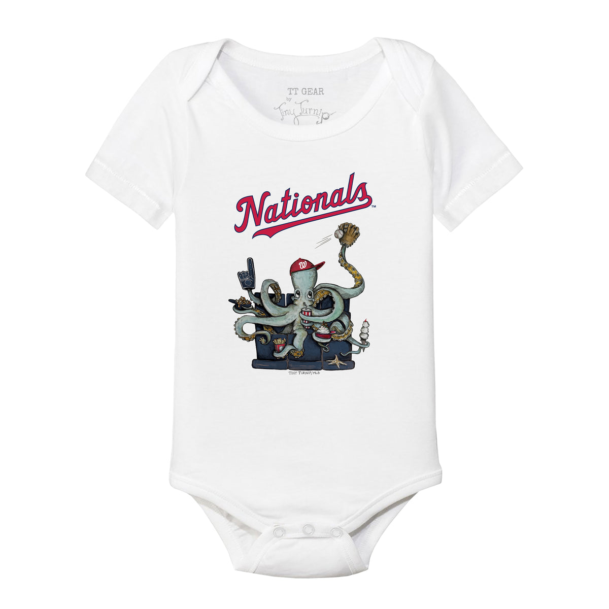 Washington Nationals Octopus Short Sleeve Snapper