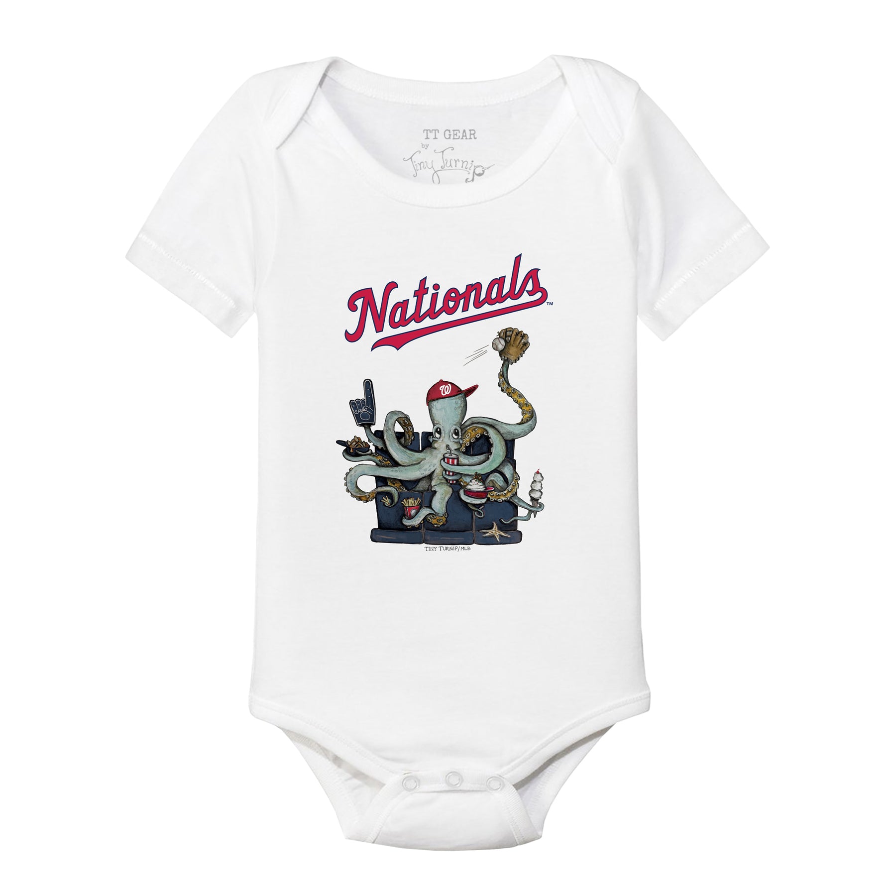 Washington Nationals Octopus Short Sleeve Snapper