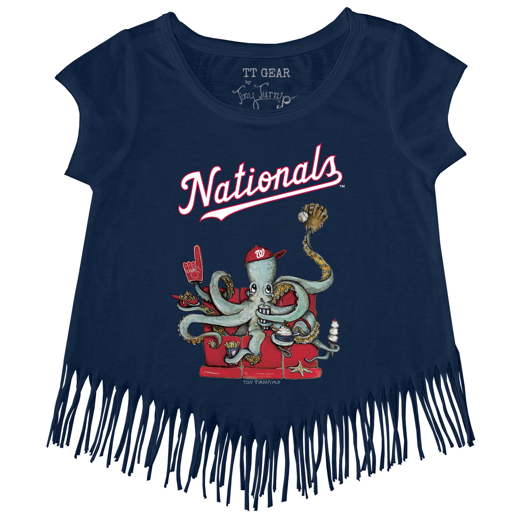 Washington Nationals Octopus Fringe Tee