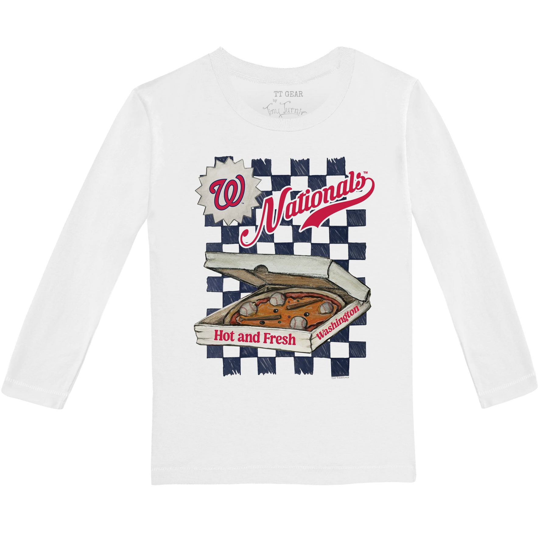 Washington Nationals Pizza Long-Sleeve Tee Shirt