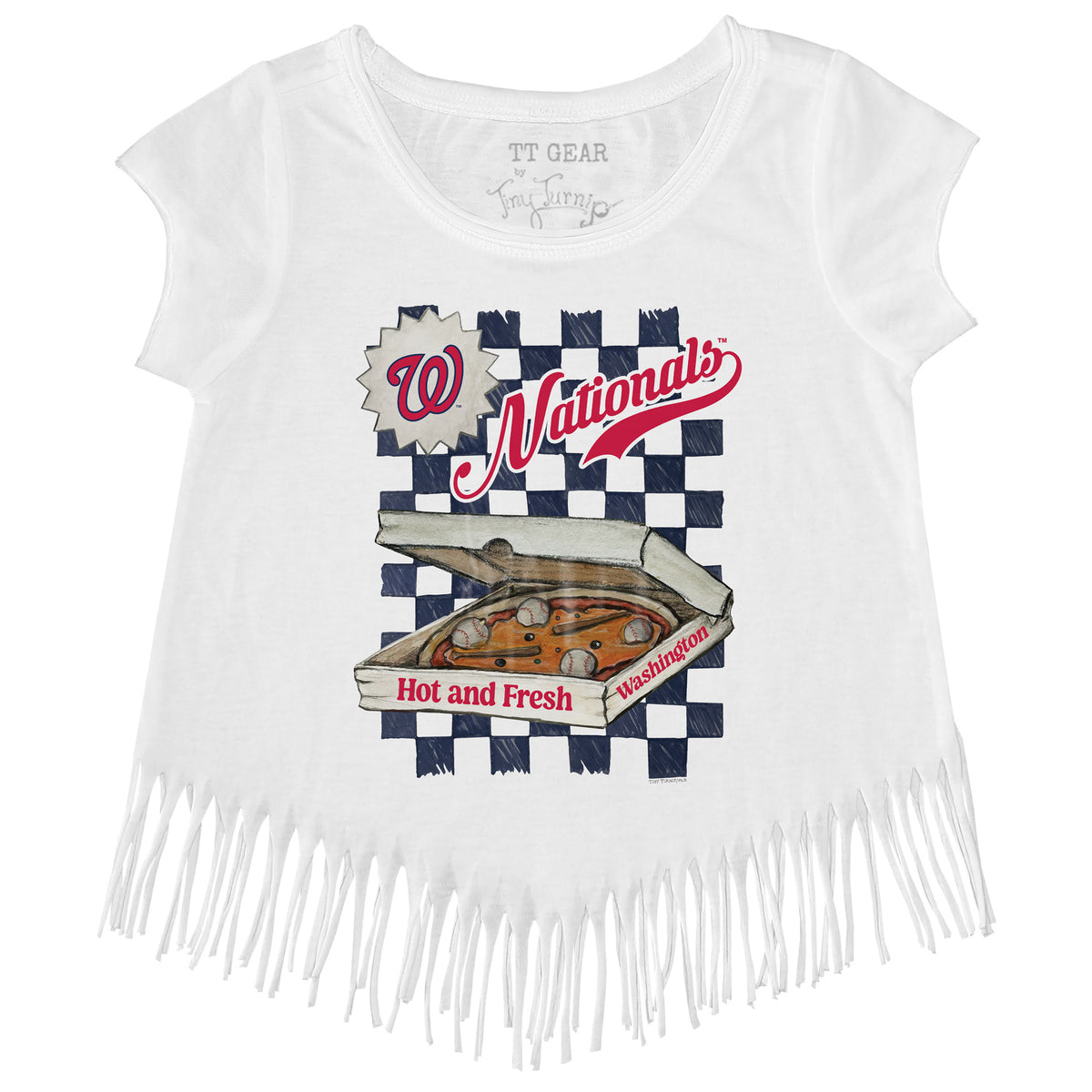 Washington Nationals Pizza Fringe Tee