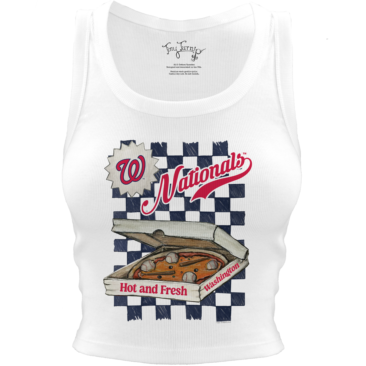 Washington Nationals Pizza Crop Tank