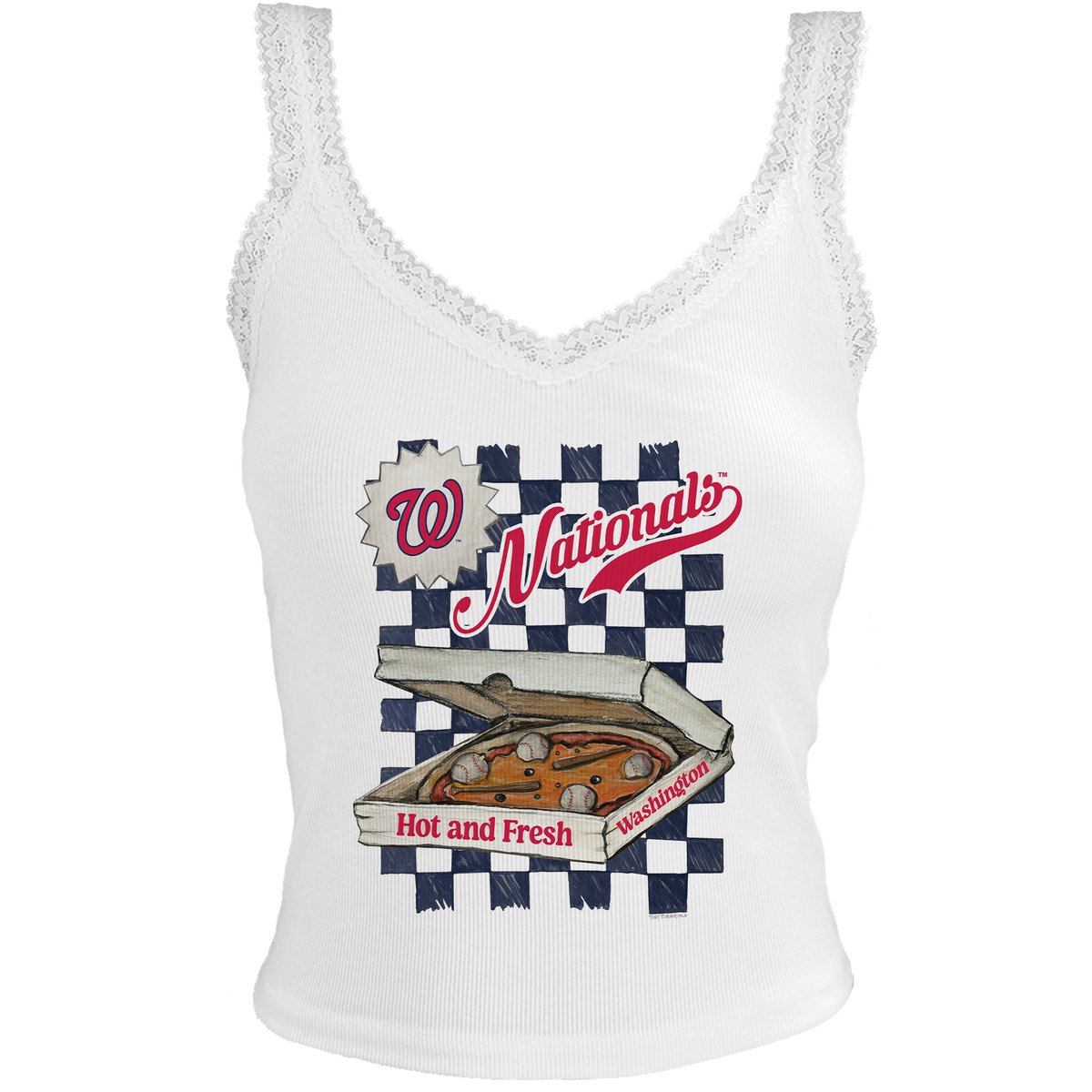 Washington Nationals Pizza Lace Tank