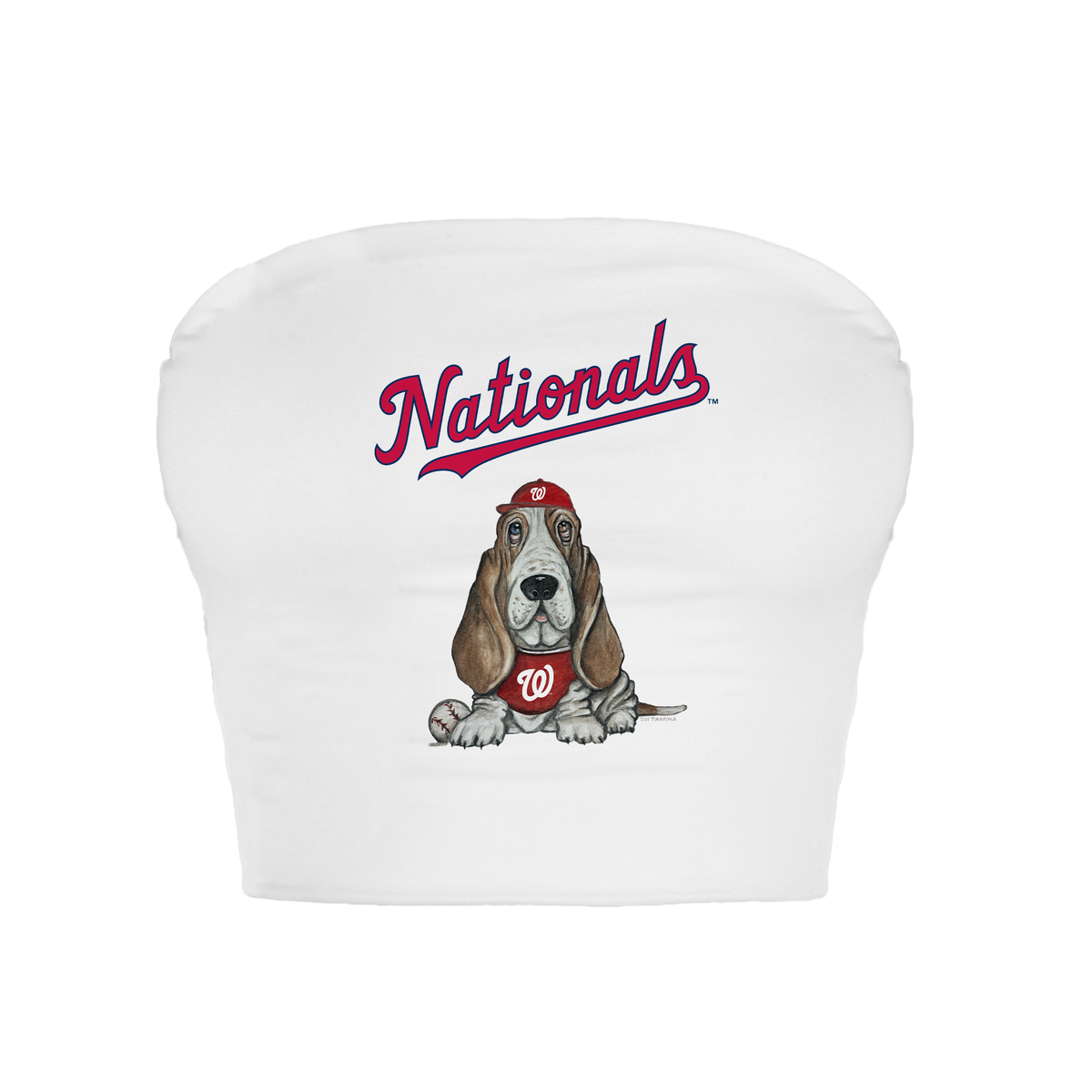 Washington Nationals Puddy Crop Tube Top