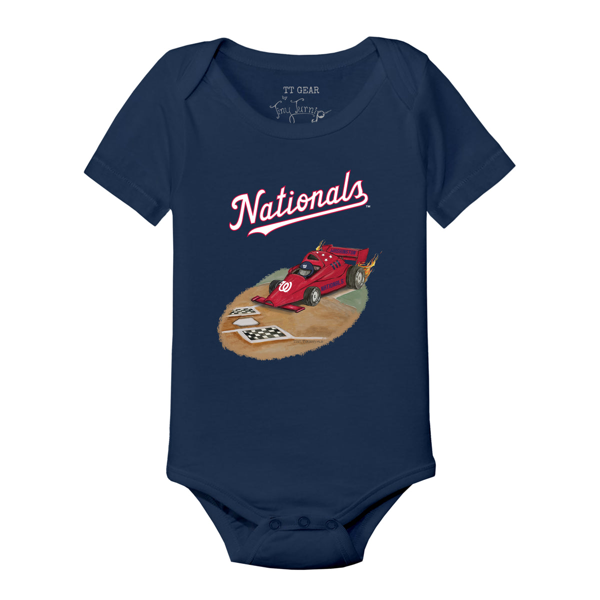 Washington Nationals Race Car Short Sleeve Snapper