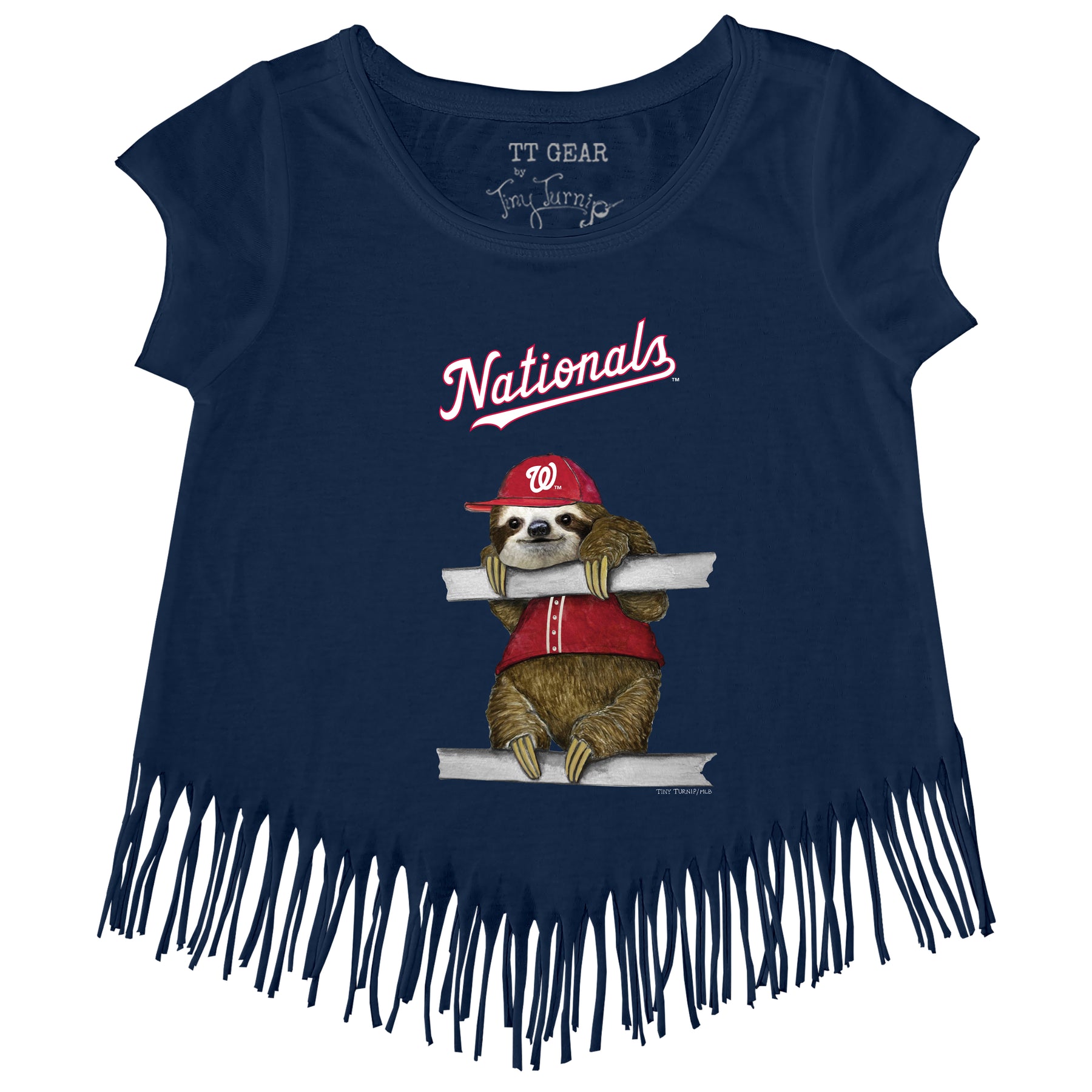Washington Nationals Sloth Fringe Tee