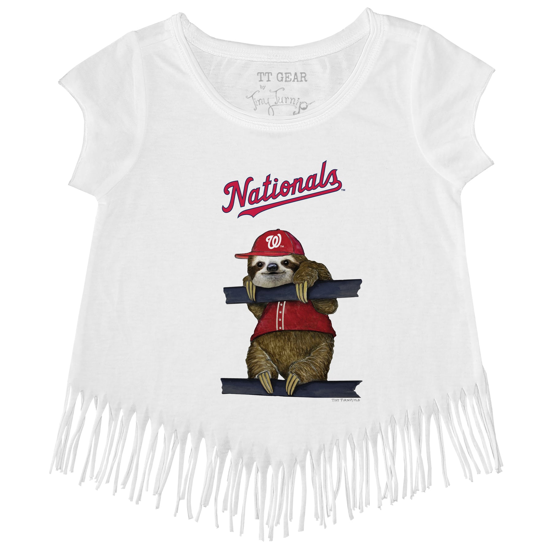 Washington Nationals Sloth Fringe Tee
