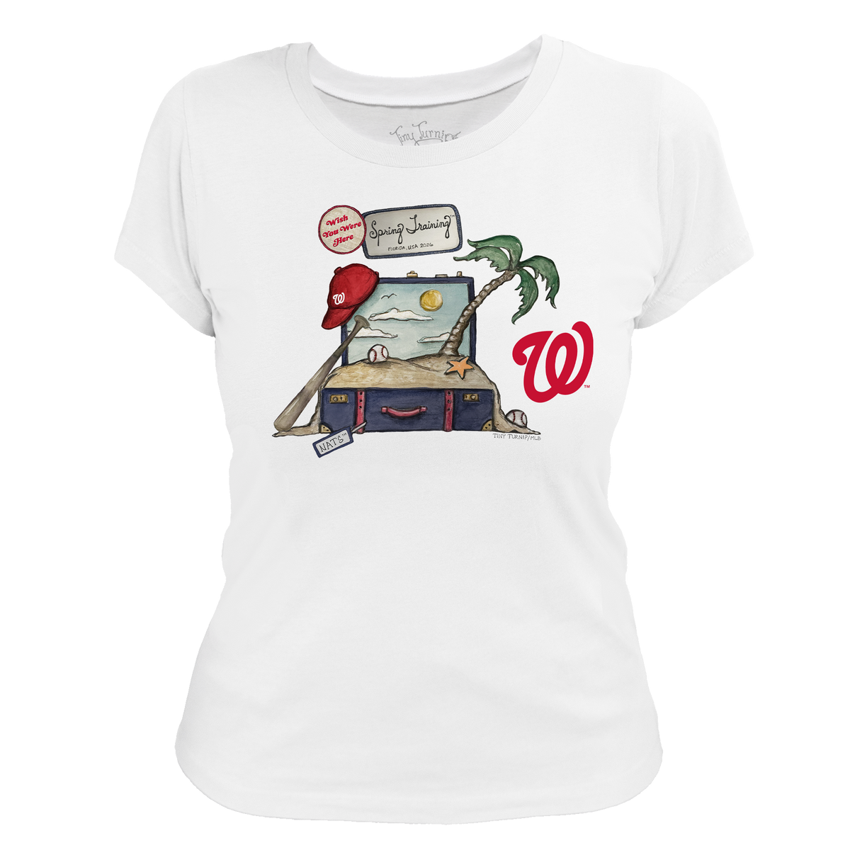 Washington Nationals Spring Training 2026 Women's Tee Shirt - Tiny Turnip