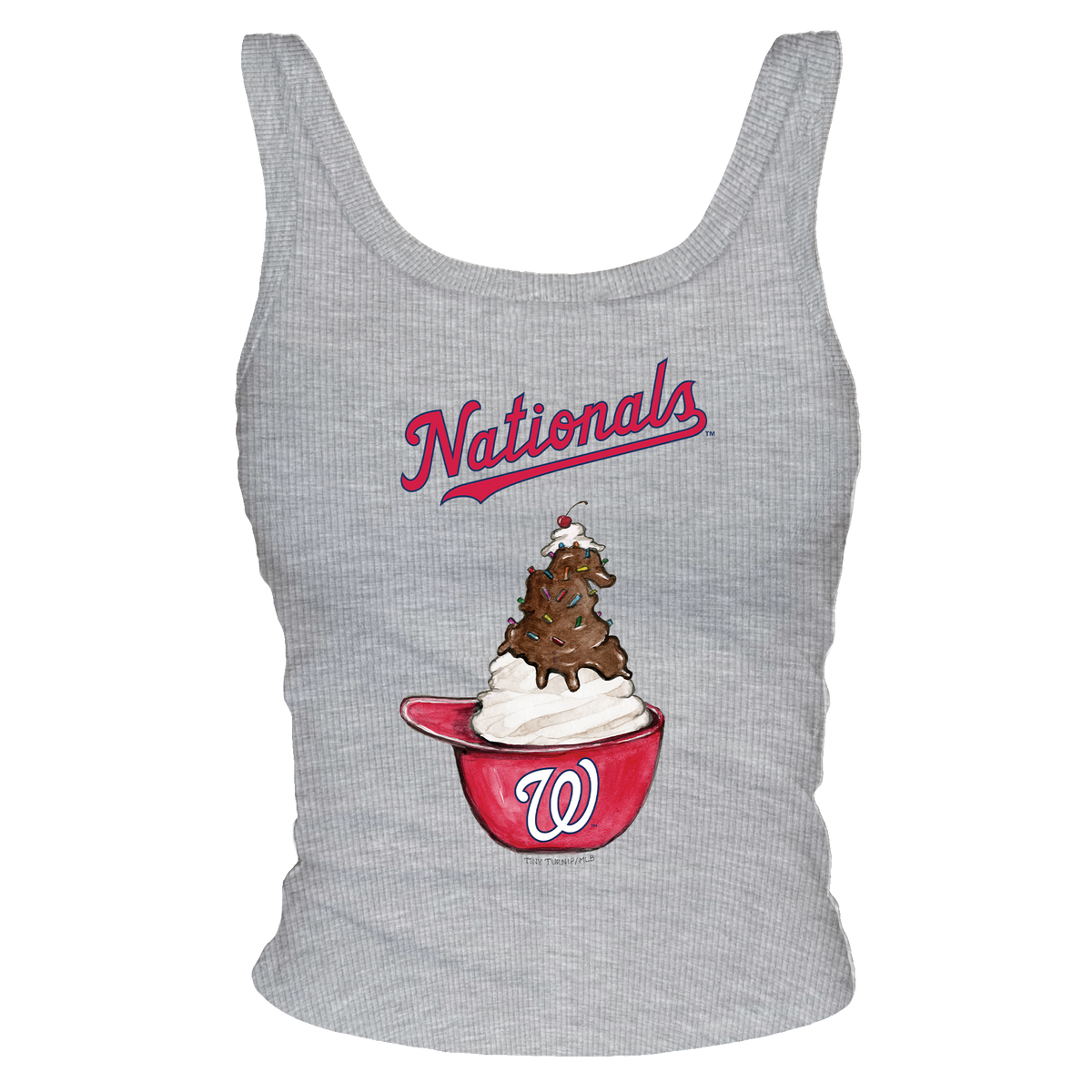 Washington Nationals Sundae Helmet Ribbed Tank
