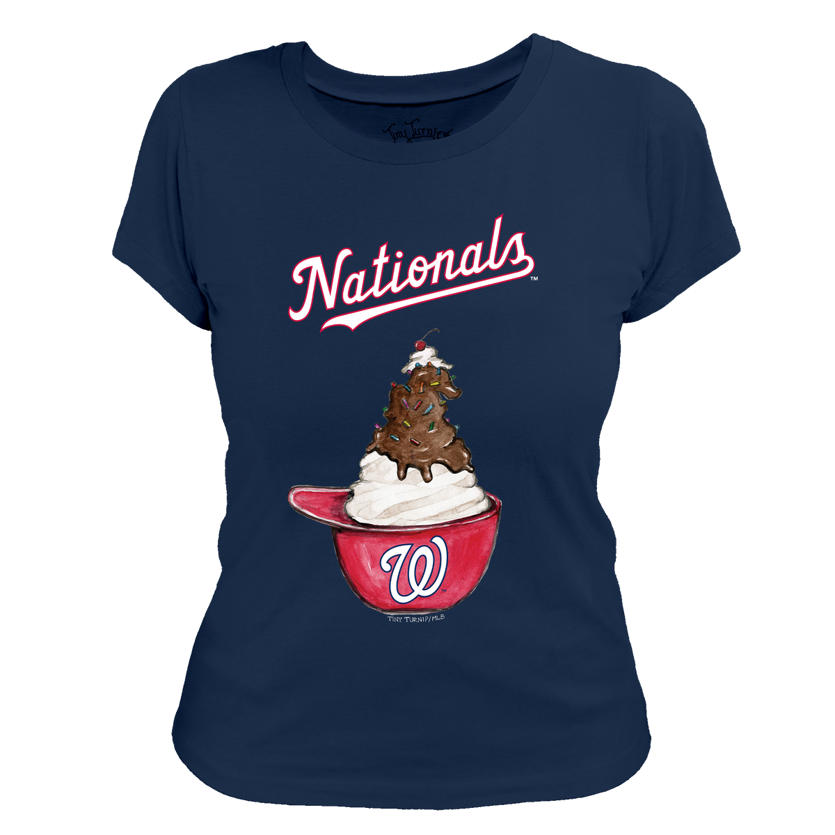 Washington Nationals Sundae Helmet Women's Tee Shirt