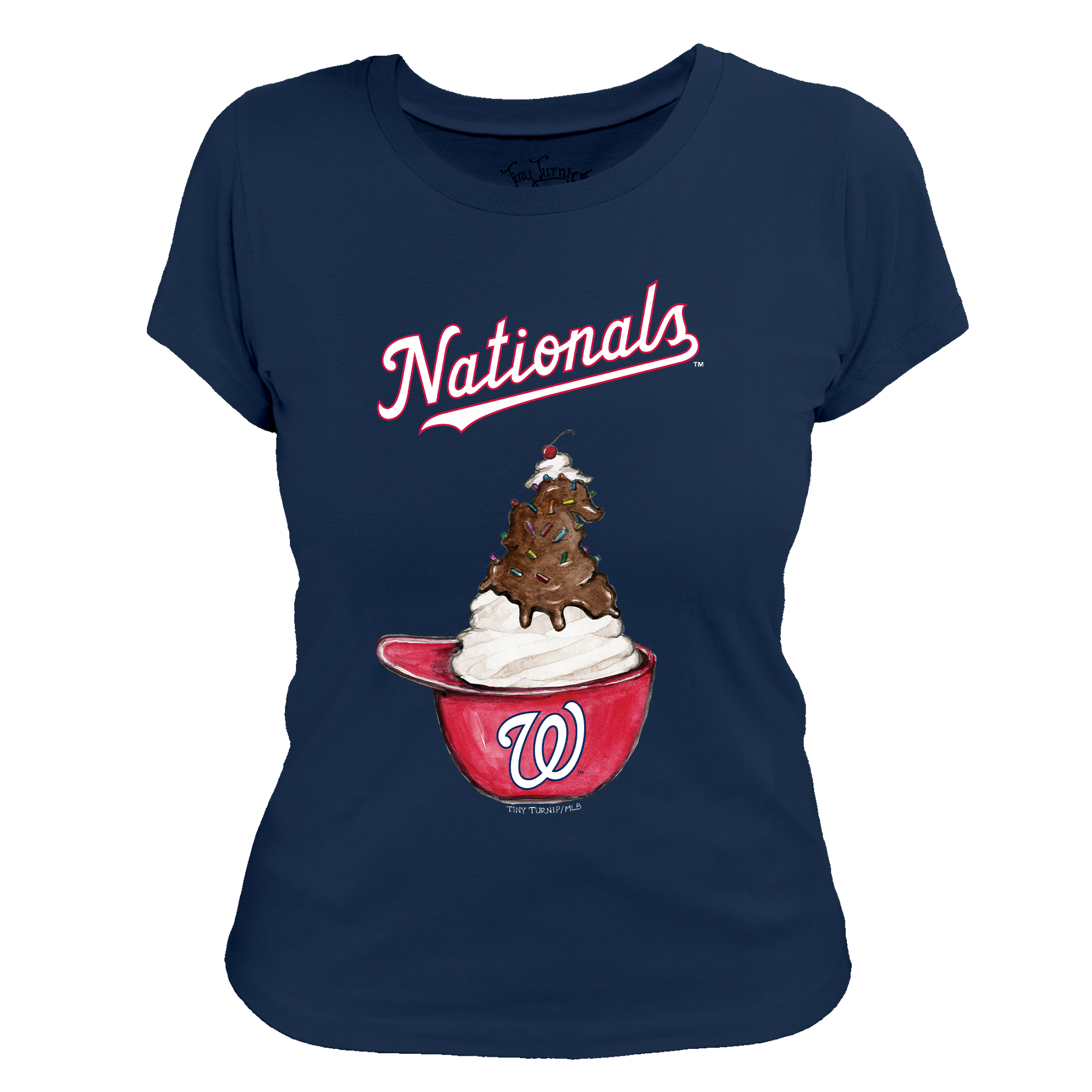 Washington Nationals Sundae Helmet Women's Tee Shirt