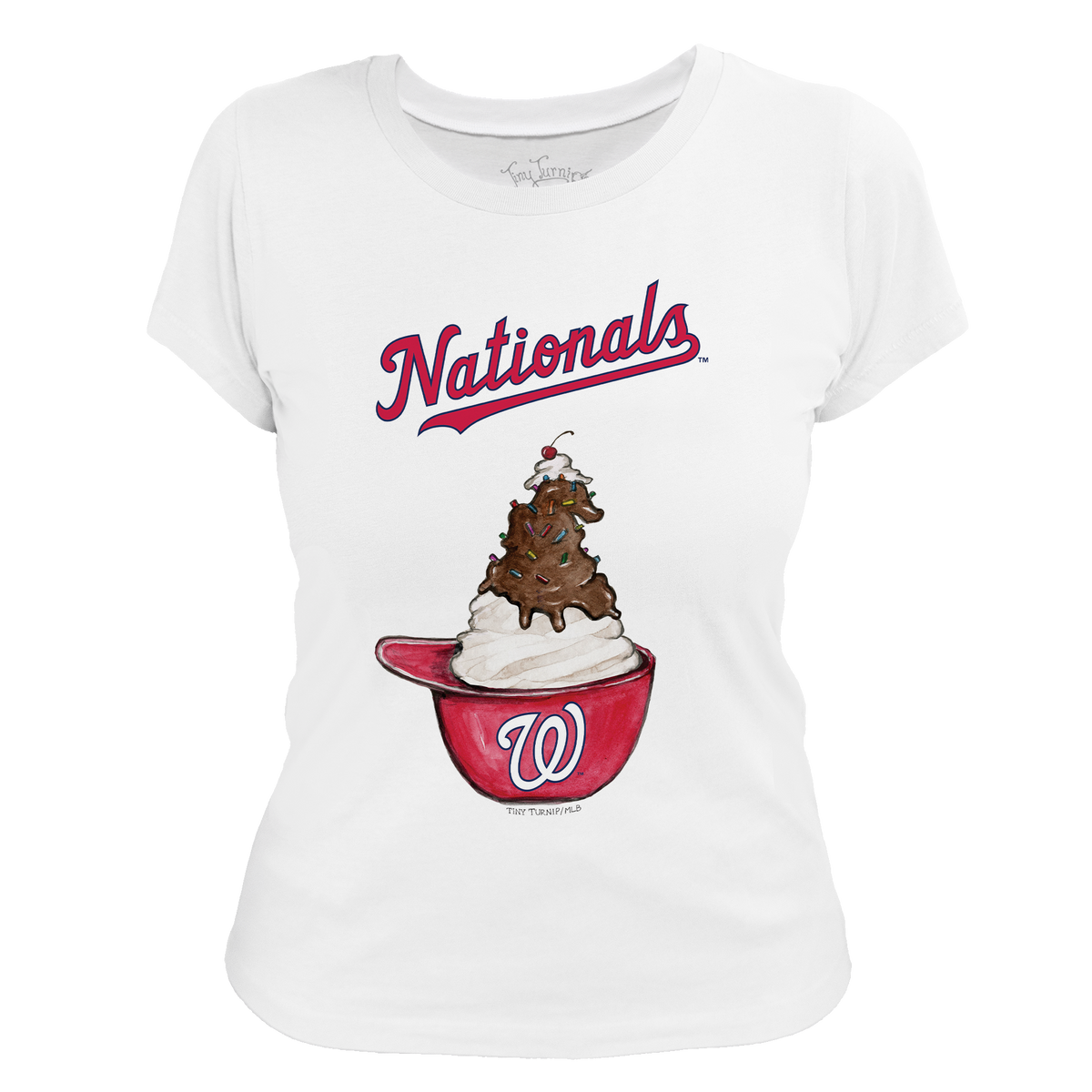 Washington Nationals Sundae Helmet Women's Tee Shirt